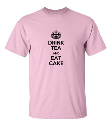 Drink tea and eat cake t shirt