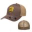 Ups embroidered mesh flexfit adjustable trucker brown hat