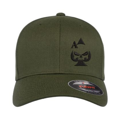 Ace of spades punisher gun rights marksman second amendment embroidered flexfit hat baseball cap