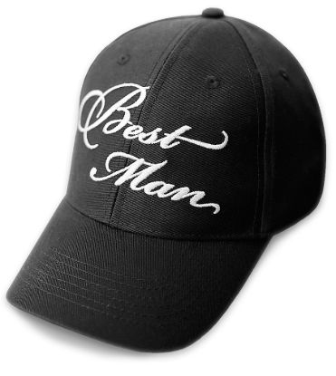 Best man wedding baseball cap black hat