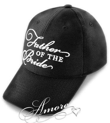 Father of the bride wedding baseball cap black hat