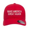 Maga make america great again trump embroidered red flexfit hat baseball cap