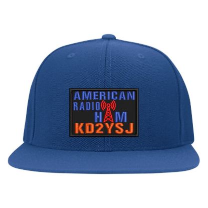 Personalized ham radio call sign patch flexfit hat