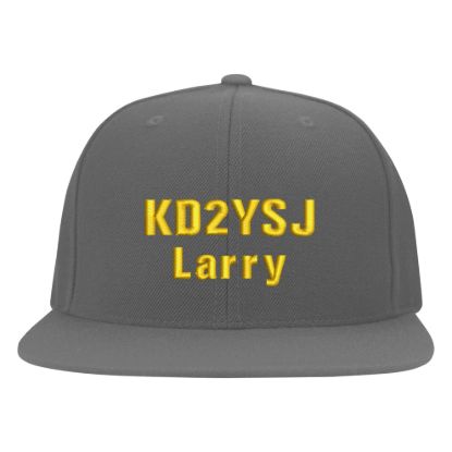 Personalized ham radio call sign and name embroidered flexfit hat