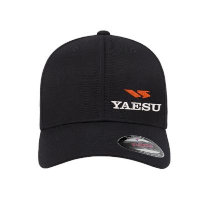 Yaesu ham radio logo embroidered flexfit fitted ball cap