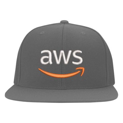 Amazon aws logo embroidered flexfit hat