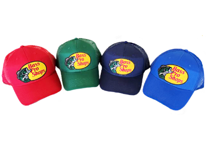 Bass pro shops mesh embroidered adjustable snapback hat