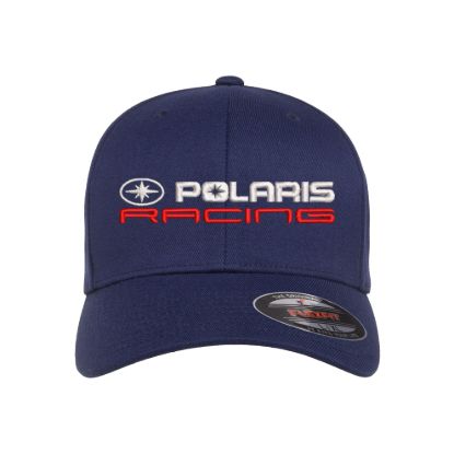 Polaris racing logo embroidered flexfit hat
