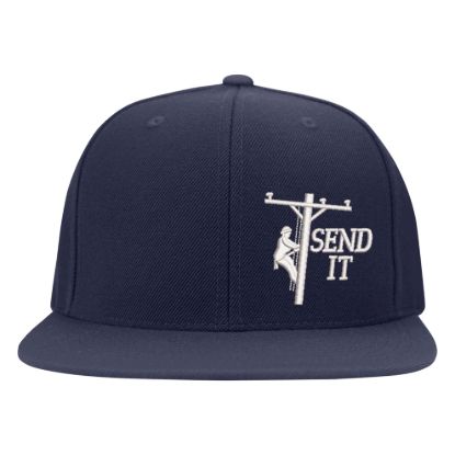 Send it lineman logo embroidered flexfit hat