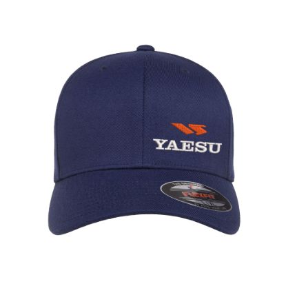 Yaesu ham radio side logo embroidered flexfit hat
