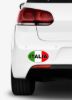 Italia italian flag waterproof bumper sticker 55 in wide 5 for 10