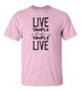 Live simply so that others may simply live t shirt