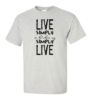 Live simply so that others may simply live t shirt