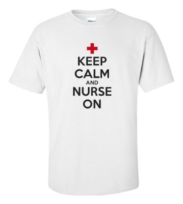 Keep calm and nurse on t shirt