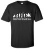 The evolution of man drums t shirt