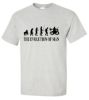 The evolution of man drums t shirt