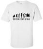 The evolution of man drums t shirt