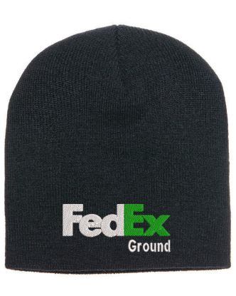 Fedex ground embroidered beanie with or without cuff