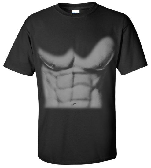 Six pack workout t shirt