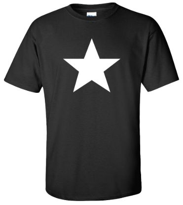 White star retro geek skater music rock punk t shirt