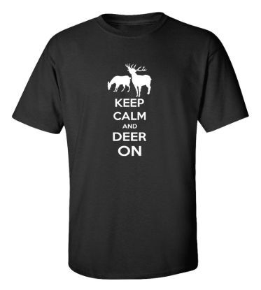 Keep calm and deer on t shirt