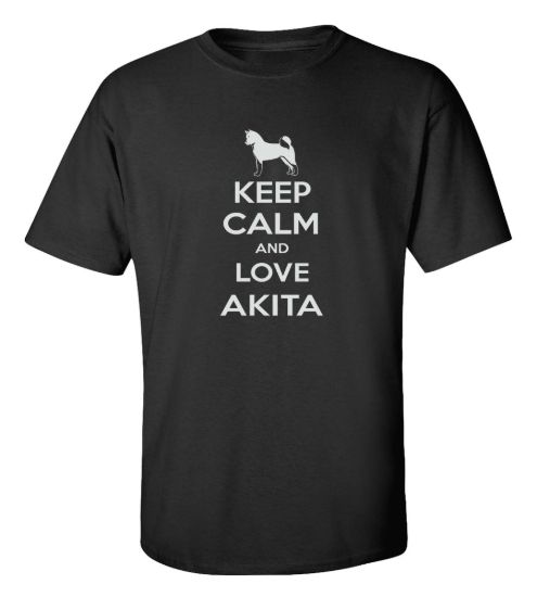 Keep calm and love an akita t shirt