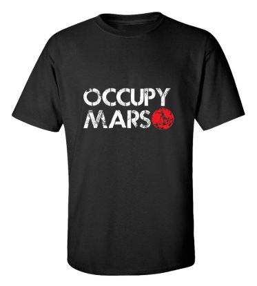 Occupy mars t shirt