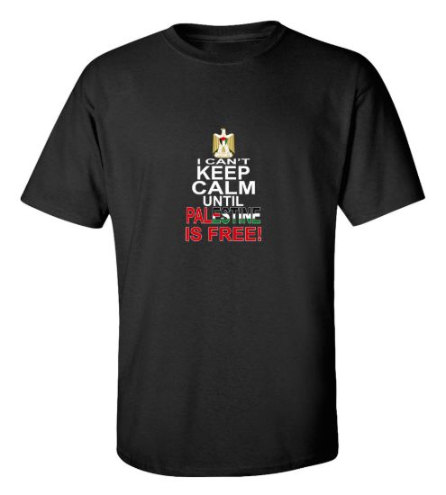 I cant keep calm until palestine is free t shirt