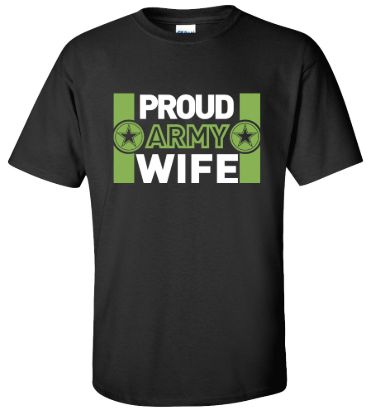 Proud army wife t shirt