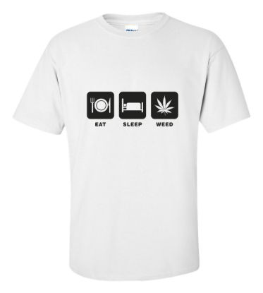 Eat sleep weed t shirt