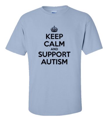Keep calm and support autism t shirt