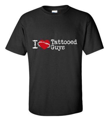 I love tattooed guys t shirt