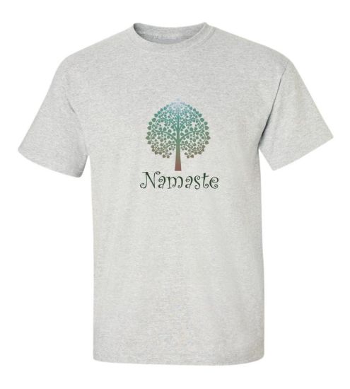 Namaste tree t shirt