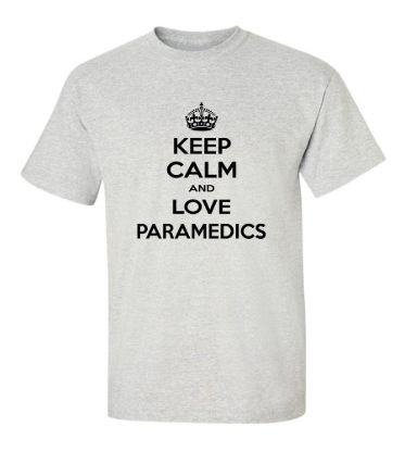 Keep calm and love paramedics t shirt