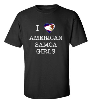 I love american samoa girls t shirt