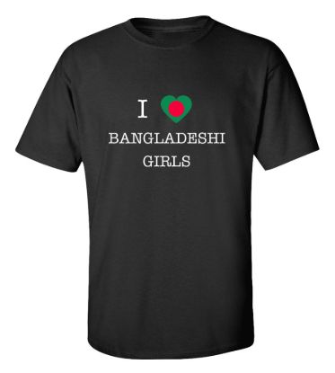 I love bangladesh girls t shirt