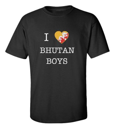 I love bhutan boys t shirt