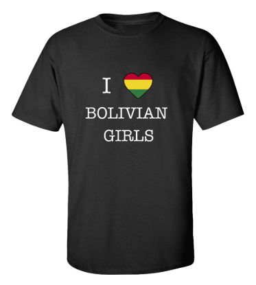 I love bolivia girls t shirt