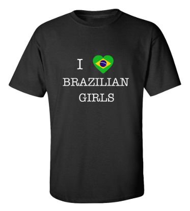 I love brazil girls t shirt