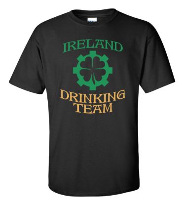 Saint patricks day ireland drinking team t shirt