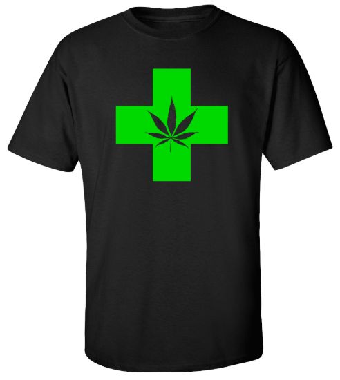 Weed cross t shirt