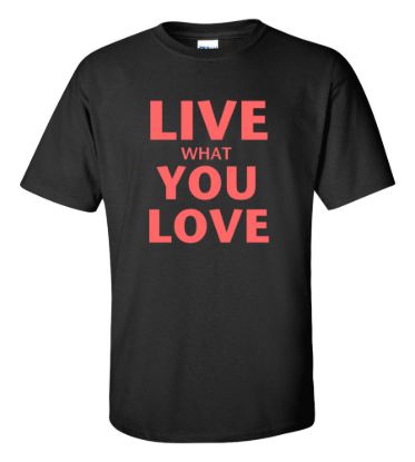 Live what you love t shirt