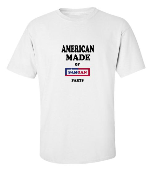 American made of samoan parts t shirt