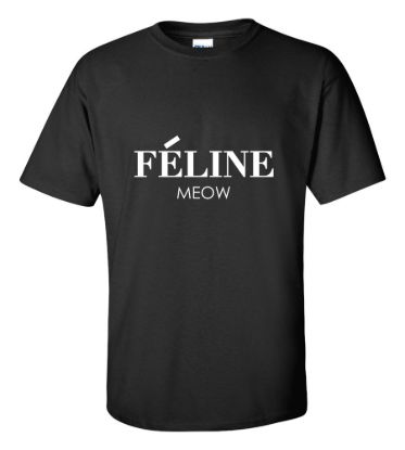 Feline meow t shirt