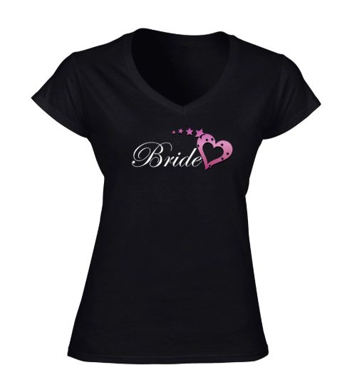 Bride heart t shirt