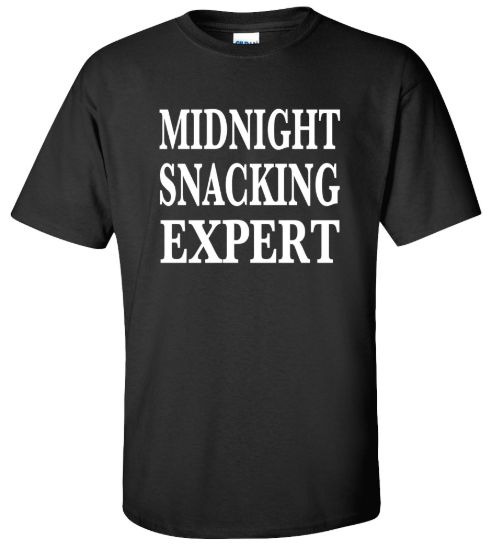 Midnight snacking expertfunny t shirt