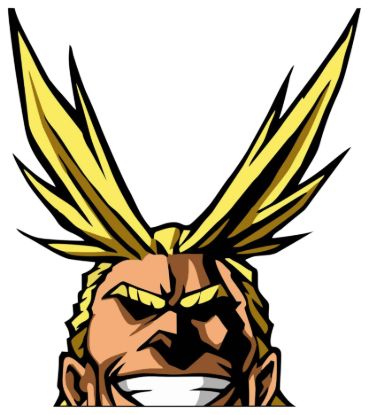 All might peeking window 475x6 inches vinyl decal