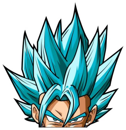 Goku super saiyan blue dragon ball z peeking window vinyl decal anime sticker 6 inches
