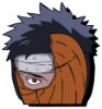 Obito uchiha naruto peeking window vinyl decal anime sticker 6 inches