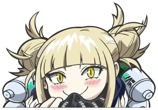 Himiko toga my hero academia peeking window vinyl decal anime sticker 6 inches